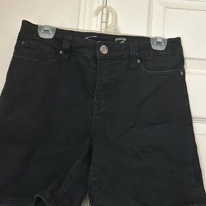 Women Black Seven Shorts